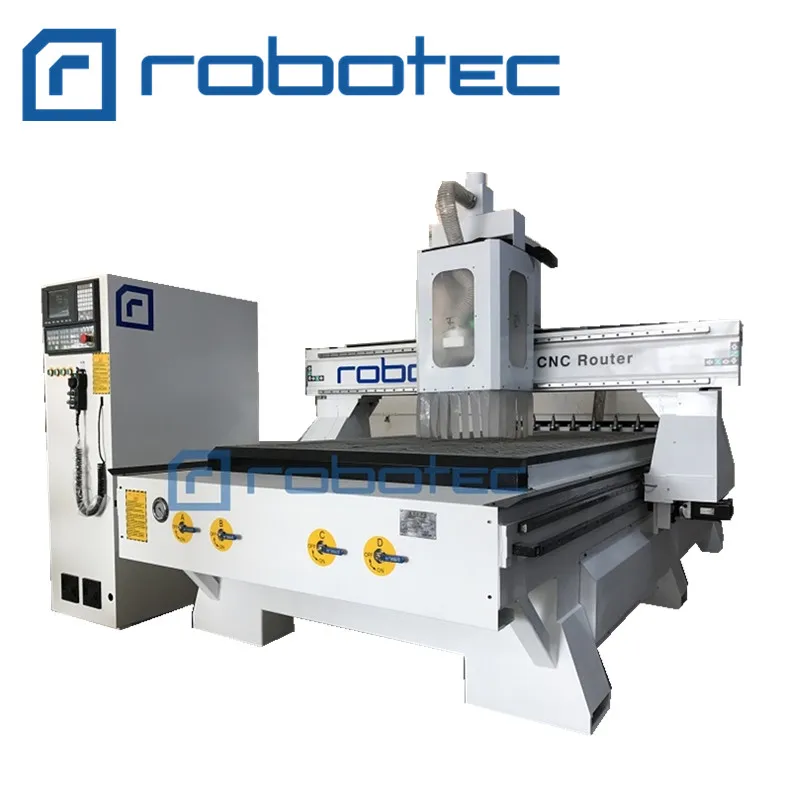 China wood furniture production line Auto-feeding cnc sculpture machine 1325 cnc router with automatic tool change spindle