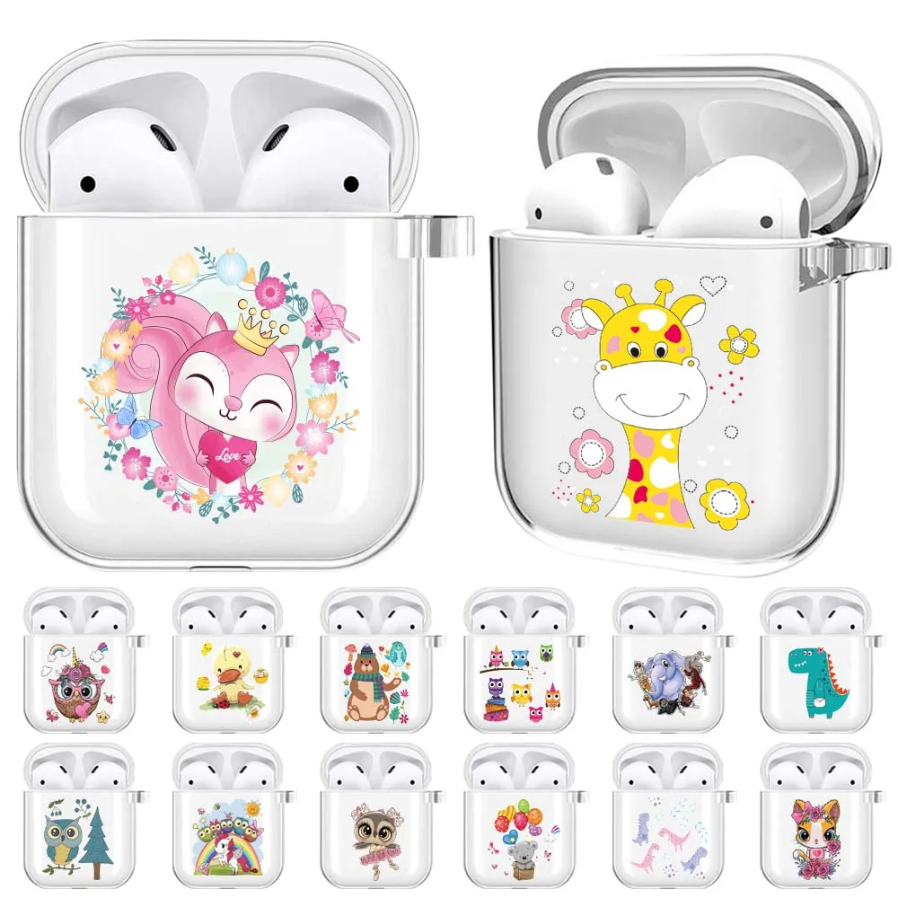 

Silicone Earphone Case for Apple Airpods 1/2 Shockproof Bluetooth Wireless Protective Cover for A1523, A1722, A2032, A2031