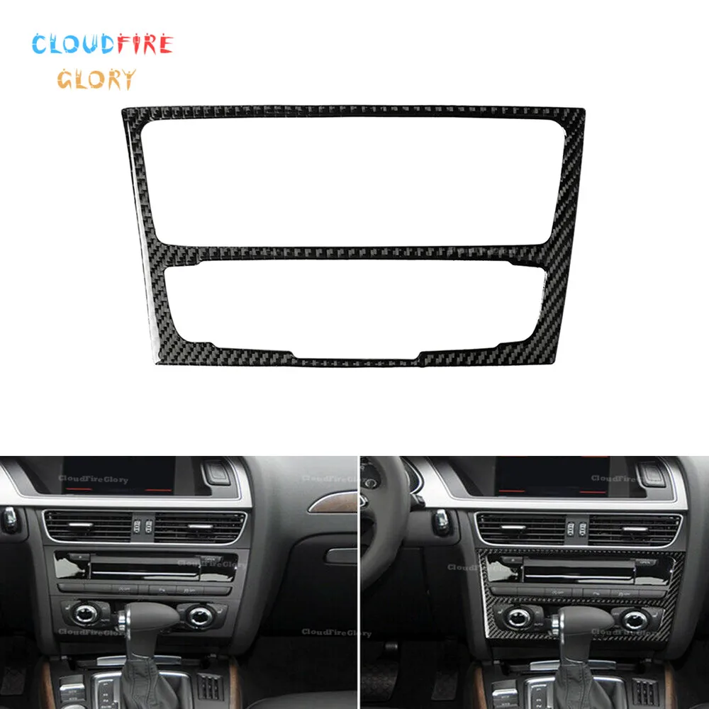 

CloudFireGlory Dashboard Console CD Panel Cover Trim Carbon Fiber For A4 B8 A5 Q5 B7 2009 2010 2011 2012 2013 2014 2015 16