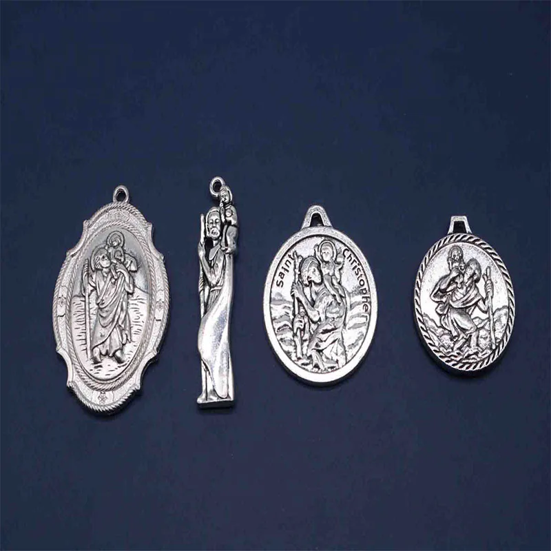 St St. Christopher Medal Medal Saint Christopher Medal Key Medal Holder Religious Charm