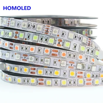 5M IP65 su geçirmez esnek Led şerit lamba SMD 5630/5050/2835 DC 12V Led musluk şerit beyaz/sıcak beyaz/sarı/Kırmızı/yeşil/mavi/RGB