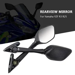 Motorcycle Side Mirrors Rearview Mirrors For Yamaha YZF R3 R25 YZF-R3 YZF-R25 NMAX R15 V3 R25 ER6 R1 KAWASAKI KRR KR150