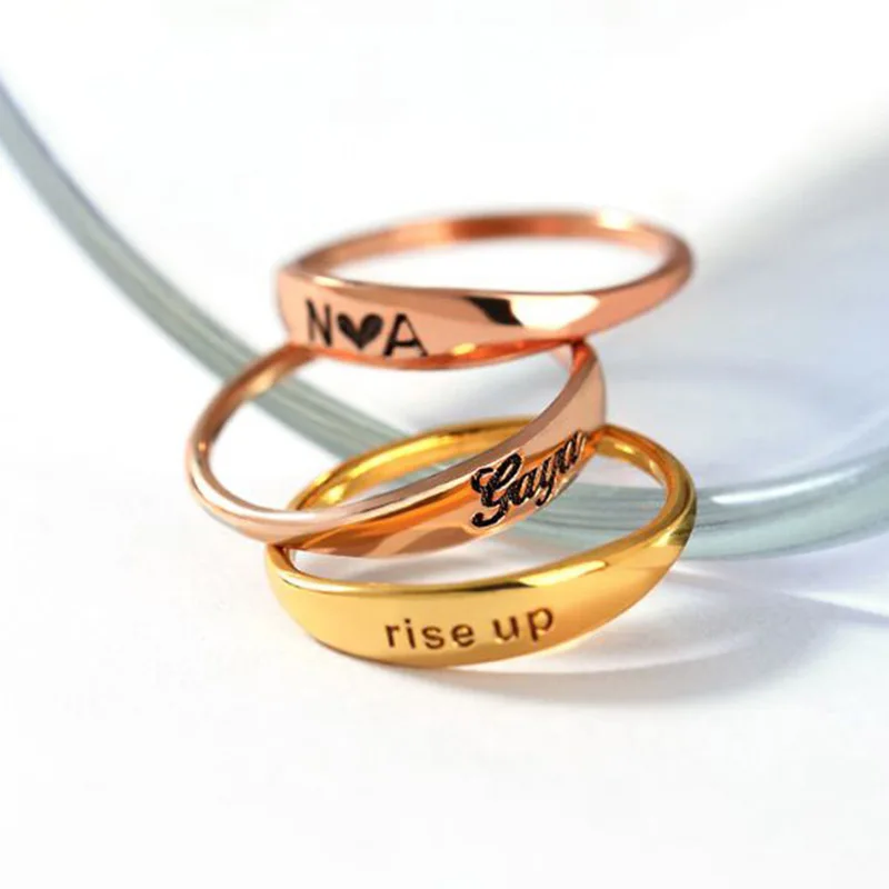 Men and Women Rings Custom any Lover Name rings Personalized Rings 925 Silver Customized Engraved With Your Name