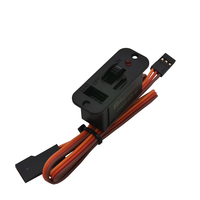 RCEXL Big Power TOC Switch Futaba Plug / High Current (With LED Power Indicator) For Receiver ESC Lipo Battery RC Airplane