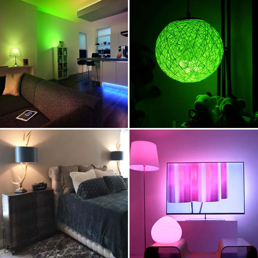 RGBW LED Light Bulb E14 Infrared controller Smart Bulb Lamp Multicolor Dimmable Color Changing LED Night Light AC 110V/220V