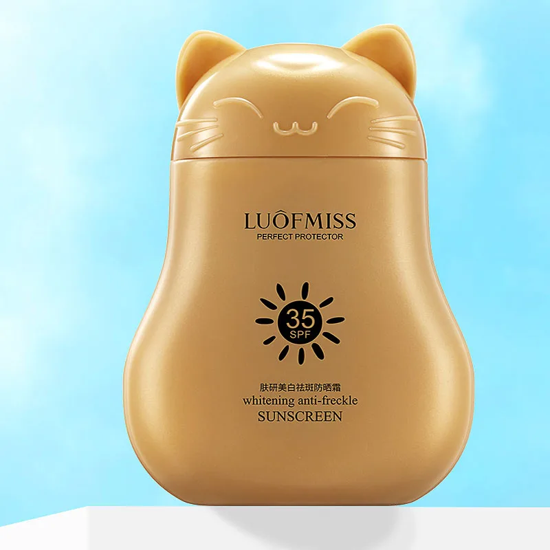 Facial Body Sunscreen Whitening Freckle Sun Cream Sunblock Skin Protective Cream Anti-Aging Refreshing Moisturizing SPF 35