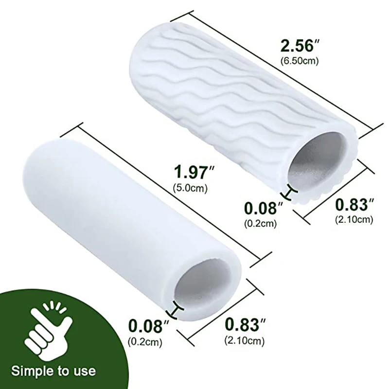 10pcs=5 Pairs Silicone Finger Protector Sleeve Gel Toe Tube Separator For Care Relief Protect Cracked Skin Corn Blisters Callus