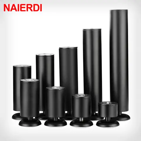 NAIERDI 1PC 가구 조정 가능한 캐비닛 다리 6CM-30CM 스테인레스 스틸 가구 다리 테이블 소파 피트 침대 가구 다리