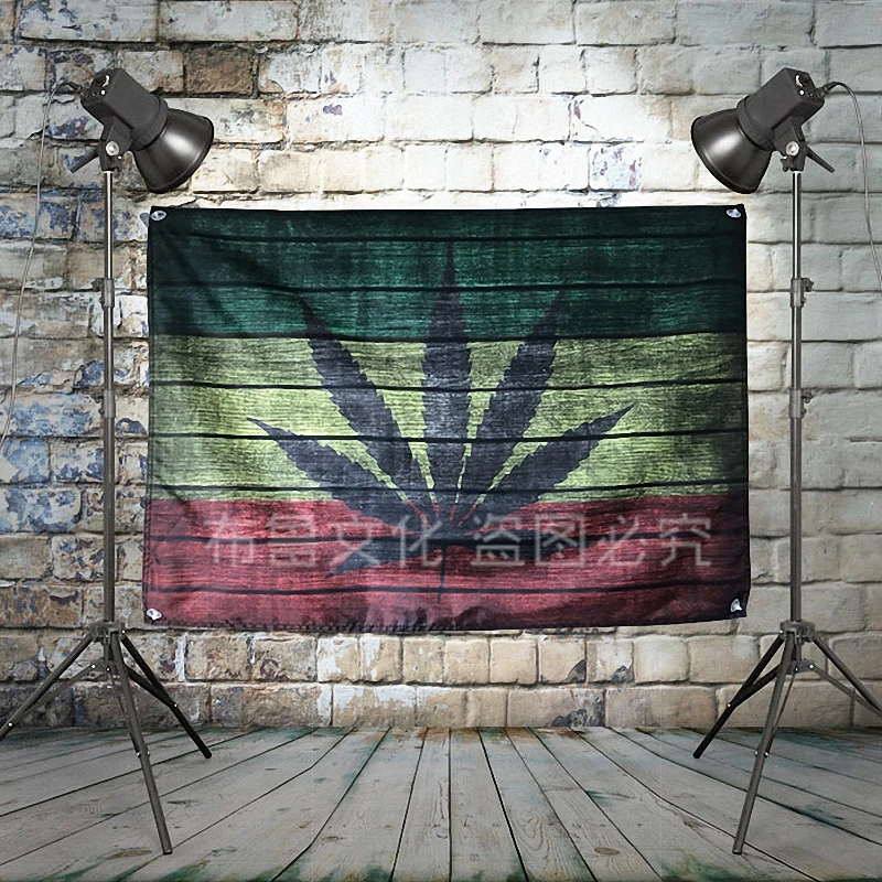 

Reggae Heavy Metal Rock Band Hanging Flags Industrial style Hanner Club Kar Billiard Hall KTV Cloth Art Hanging Painting Decor