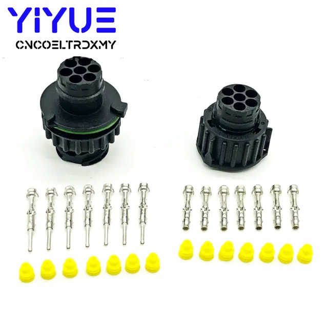 1 zestaw wzmacniacz Tyco 7 pinów 1.5MM męskie BU-STE okrągłe obudowy KPL z dinem 1718230 967650-1 968421-1 1718230