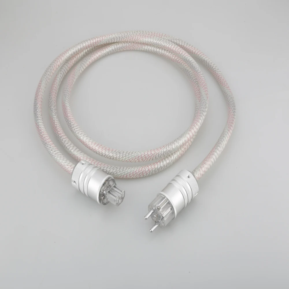 Valhalla power line HIFI POWER CABLE 7N OFC Power Cord with EU Plug Amplifier CD, Decoder, Power Wire