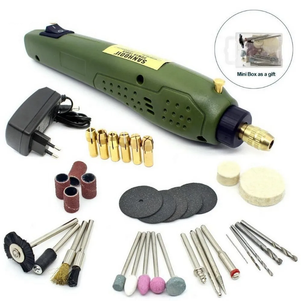 Miro 16000Rpm Electric Engraver Dremel Style Rotary Tool Electric Drill Engraver Power Tools Diy Mini Drill Grinding Machine