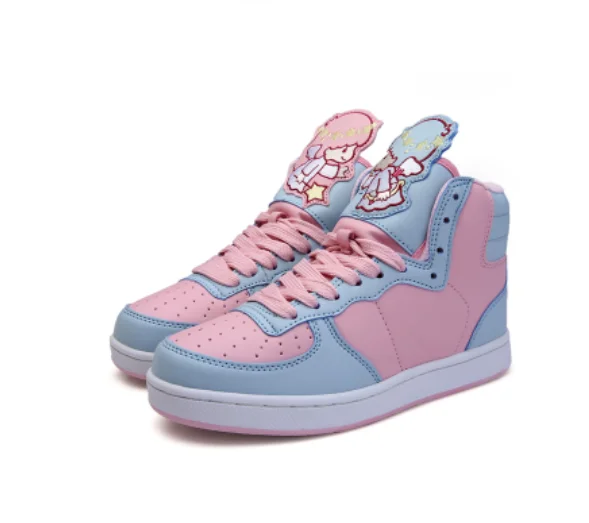 Anime lolita shoes cartoon mould pink princess women shoes high help student cosplay shoes sweet lolita anime cosplay