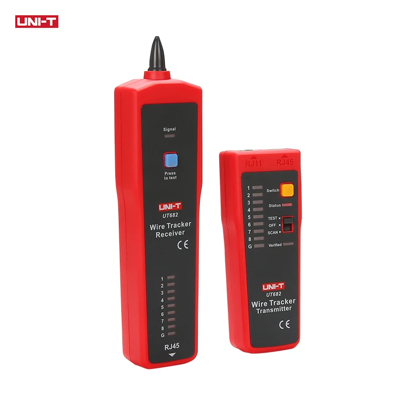 UNI-T UT682 Series Wire Tracker Toner Probe Telephone Line Network Cable  Ethernet LAN Tester Calibration Detector Line Finder