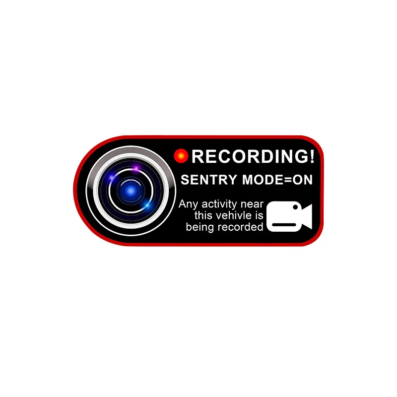 Статические наклейки для Tesla Model 3 X S Y, с автоматическим рекордером и режимом похудения, с напоминанием о записи, с модифицированными наклейками