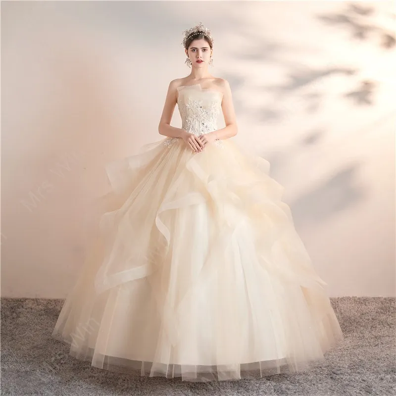 Vestidos Quinceanera 2023 Festa Prom Elegante Strapless Ball Gown 6 Cores Vestido Baile Formal Tamanho Personalizado