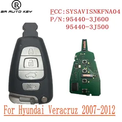 Smart proximidade remoto carro chave fob para hyundai veracruz 2007-2012, 315/434mhz id46 chip fob 4 botões 95440-3j600 3j500