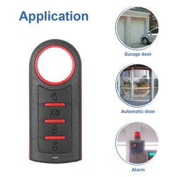 433mhz RF Duplicator Remote Control Key Smart Electric Garage Door Replacement Cloning Clone Copy Remote 4 Keys Transmitter