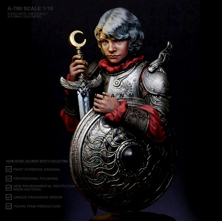 

1/10 Resin bust figure model kits DIY toy Female soldier A-790