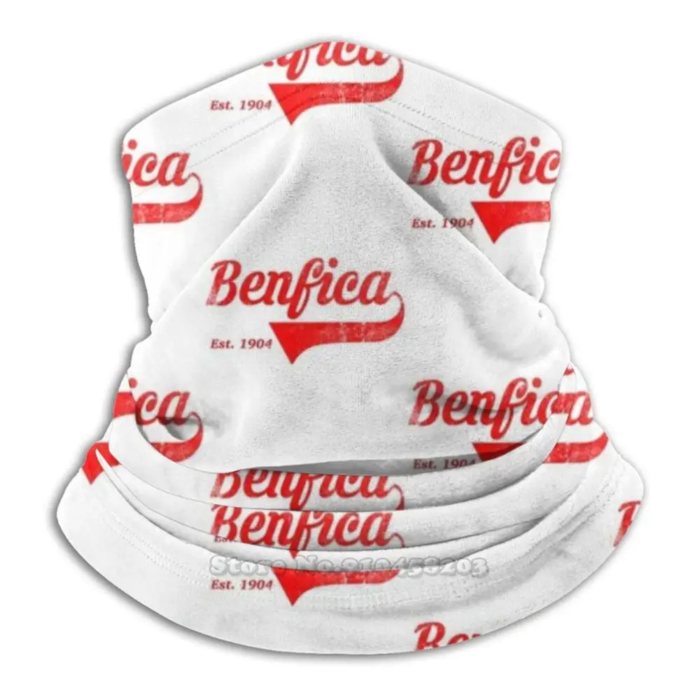 Benfica Retro Stil-Jersey Est 1904 Geschenk Radfahren Motorrad Headwear Waschbar Schal Neck Warmer Gesicht Maske 1904 Benfica Diabos