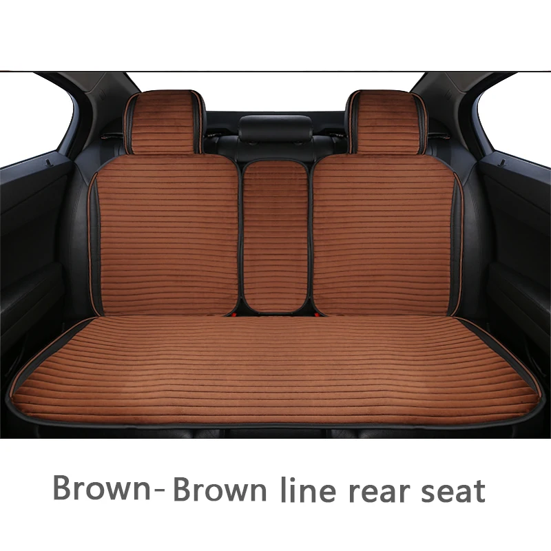 Artificial plush car seat cover rear seat part car seat cushion suitable for universal luxury car interior 5/7 seats