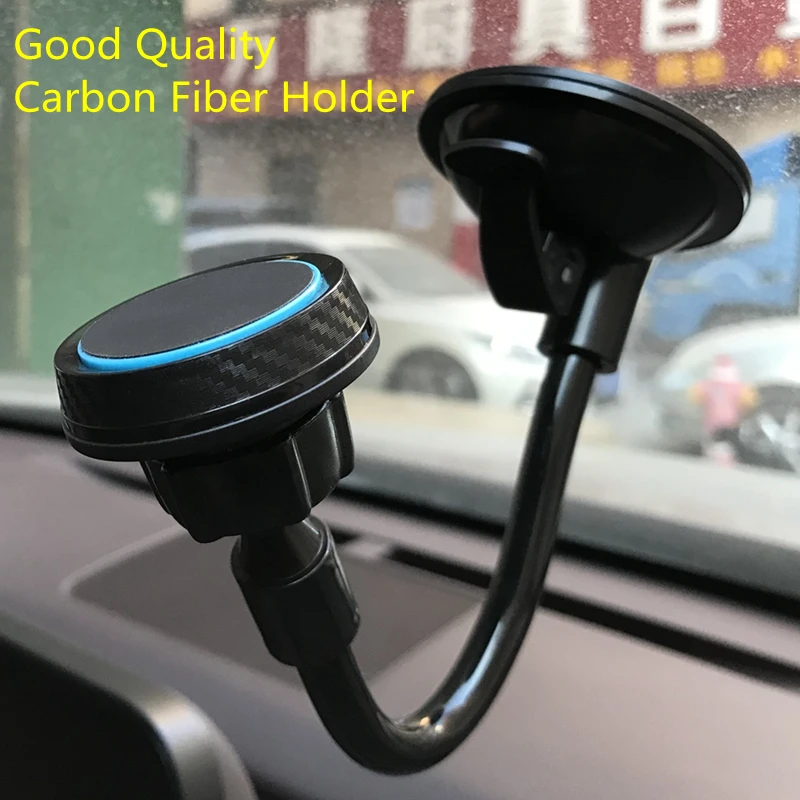 Flexible Long Arm Magnetic Car Phone Holder Silicon Pad Strong Sucker Magnet Phone Stand Holder For Smartphone Car Accessories