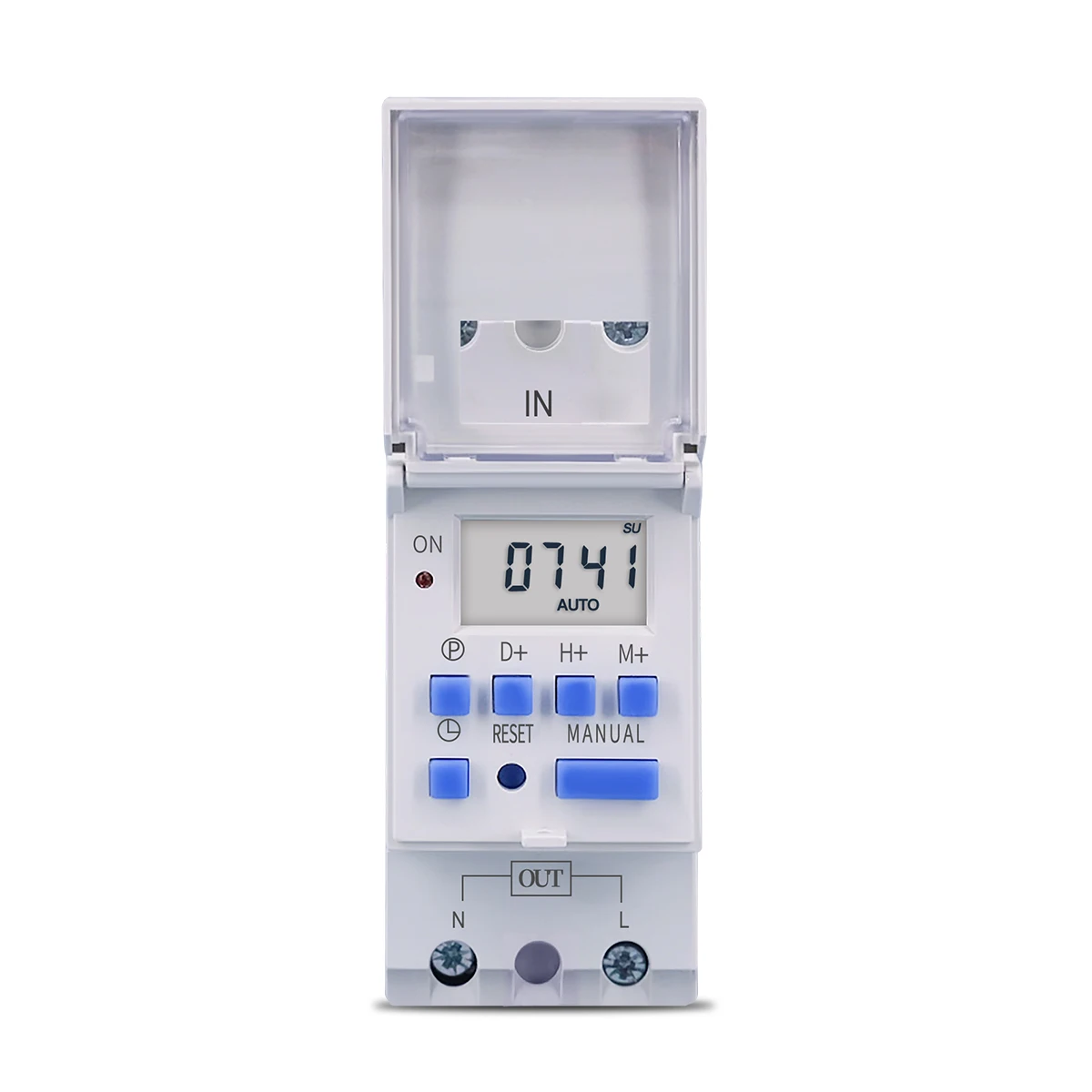 New type Din Rail 2 wire Weekly 7 Days Programmable Digital TIME SWITCH Relay Timer Control AC 220V 230V 12V 24V 48V 16A