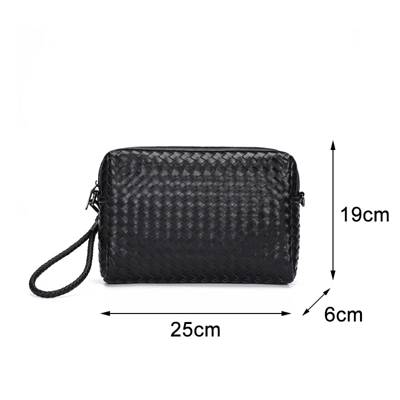 MANET Vintage Handbags for Men Designer Luxury Brand Bag Fashion Clutch Purse Business Leather Bag Causal Phone Bag Men\'s Wallet