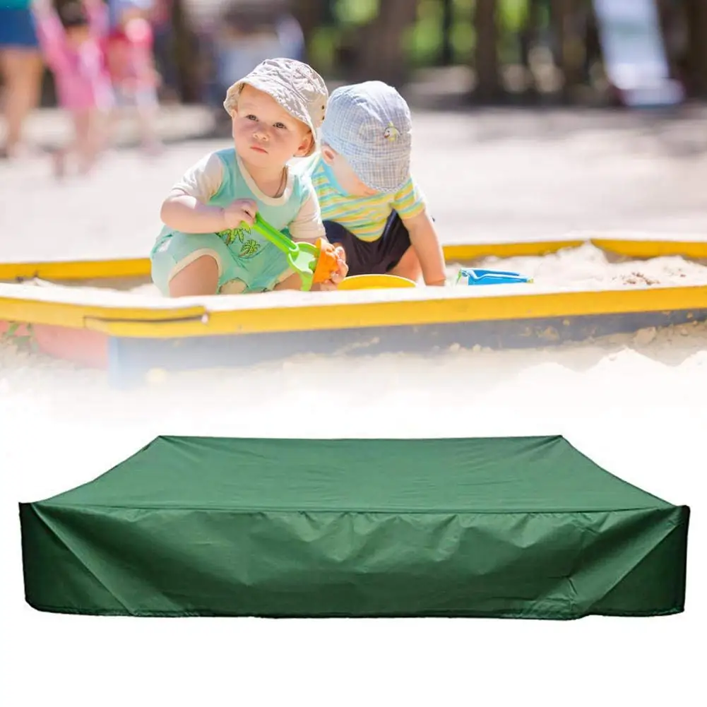 Square Hexagon Oxford Cloth Cover Sandbox Cover Drawstring Sandbox Sandpit Dustproof Cover Canopy Waterproof Shelter Garden Farm