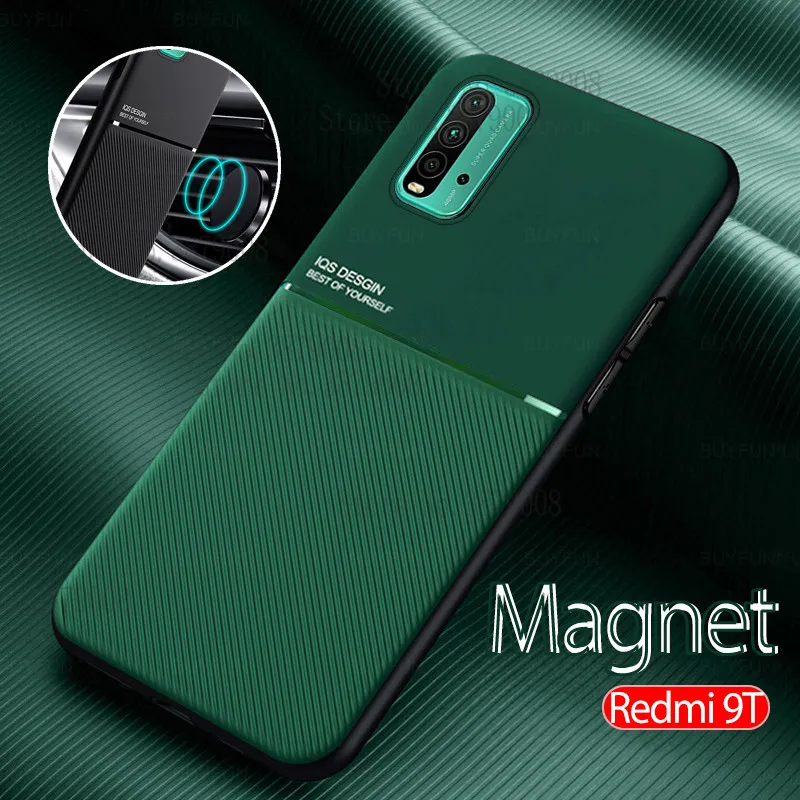 redmi9t case magnetic car holder case cover For xiaomi redmi 9t on redmi 9 t redmi9 t t9 nfc redme redmy 9t phone leather coque