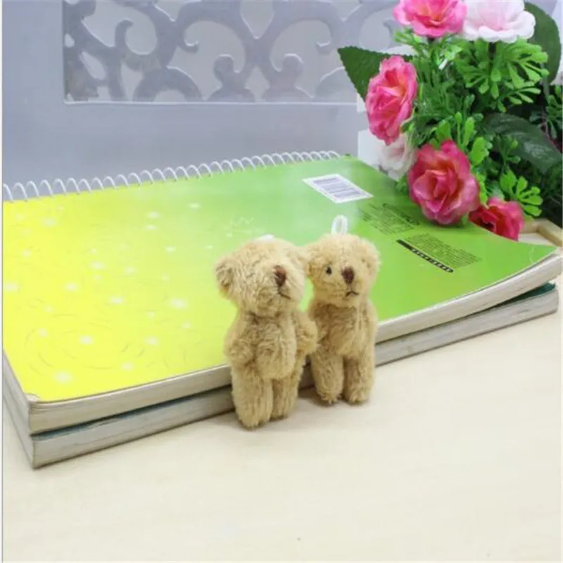 6Pcs New Kawaii Plush Toys Interesting Joint Bear 4.5cm Plush Doll Toy Animal Holiday Gift For Girls&Boys&Childs HANDANWEIRAN