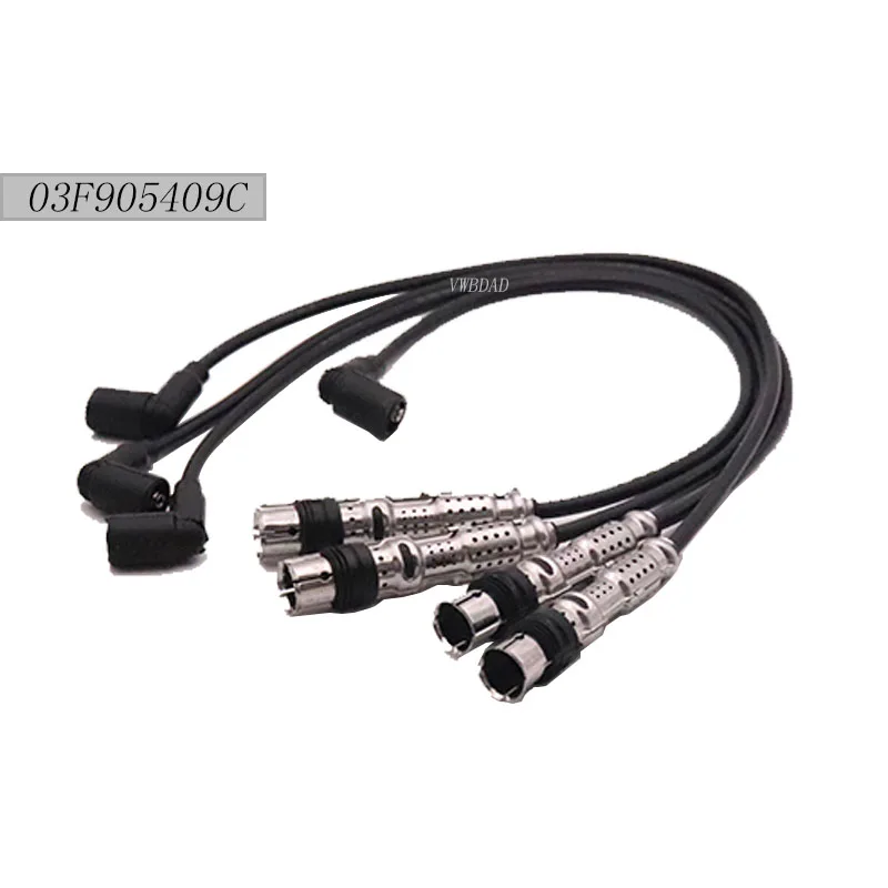 

4Pcs Ignition Line Cable Kit 8Mm 03F905409C For VW Golf Beetle Touran Polo Skoda Yedi Octavia 1.2T