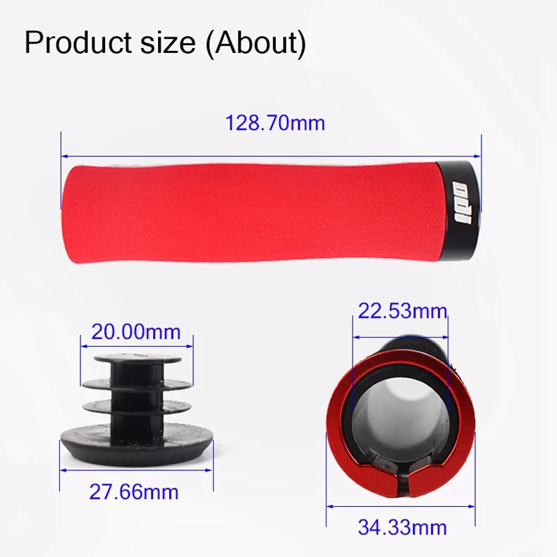 ODI MTB Fahrrad Lenker Griffe Mountainbike Schwamm Grip Radfahren 2,2 cm Griff Bar Abdeckung Abschließbare Anti-slip Fahrrad zubehör – Detail 6