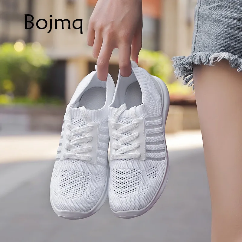 

Bojmq Tenis Mujer Women Sneakers Tennis Shoes Brand Outdoor Sport Shoe Light Soft Non-slip Jogging Training Lady Tenis Footwear