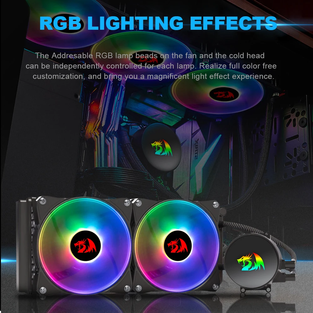 REDRAGON Effect X CCW-3000 – к – обзор и цена Cpu Water Cooler 240Mm Rgb