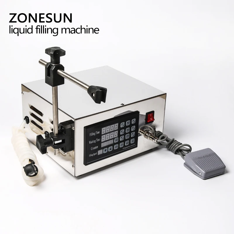 Zonesun Macchina di Rifornimento Automatica Membrance Della Pompa Del Liquido di Riempimento Macchina di Riempimento Ck-280 per Olio