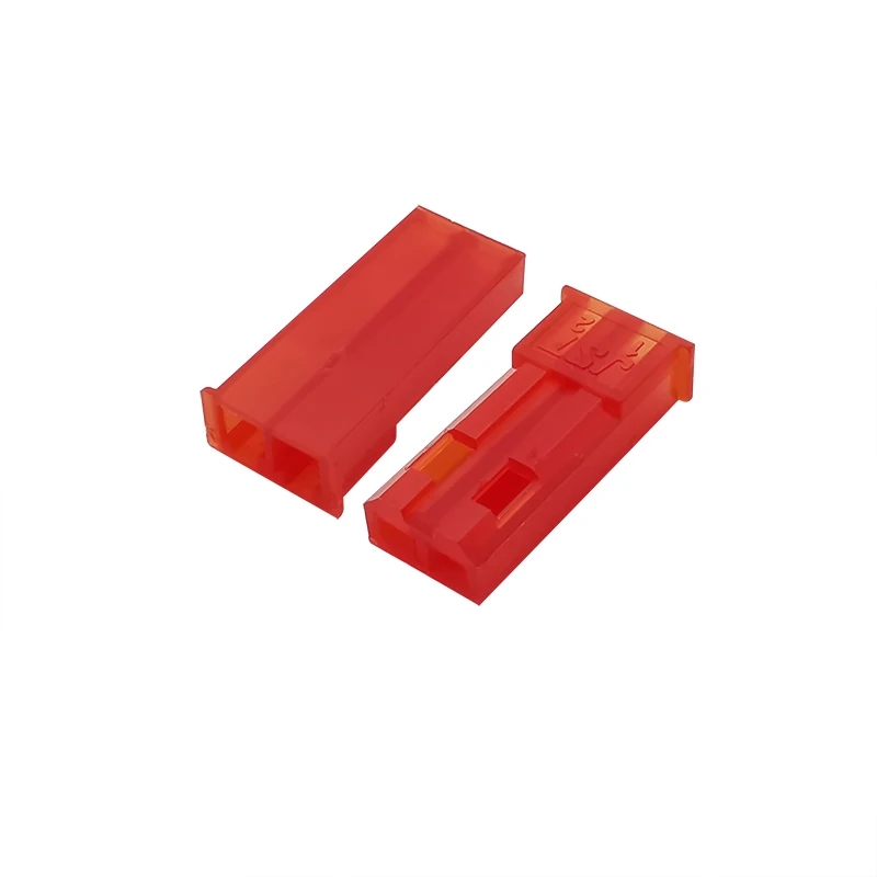 300Pcs 2.54mm Red JST SYP 2 Pin Male Female Housing Plug Jumper Crimp Terminal Wire Connector Kit JST-SYP-2A for RC Lipo Battery