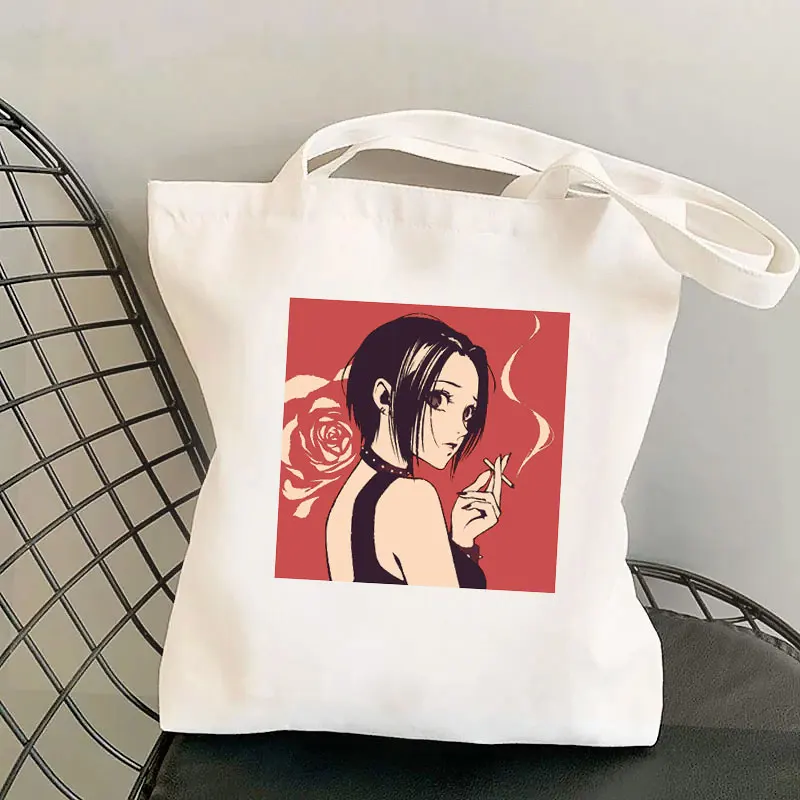 El Anime japonés Nana imprimir Harajuku reutilizable bolsa de compra plegable bolso de totalizador de la lona, bolso de libro de profesor Eco bolsa de bolsas de viaje