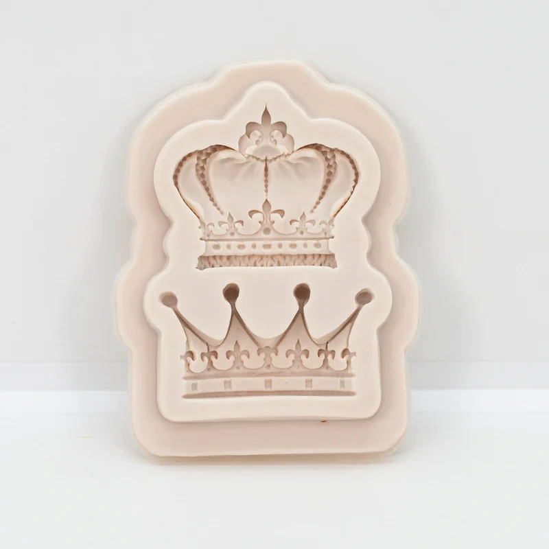 Princess Queen Crown Resin Mold Silicone Kitchen Baking Tools DIY Cake Chocolate Pastry Fondant Moulds Dessert Lace Decoration