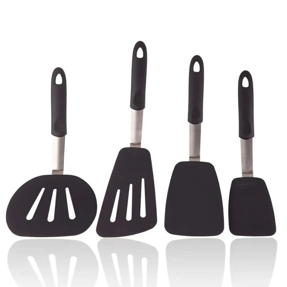 Encounter Silicone Spatula Set 4pcs Nonstick Kitchen Utensil