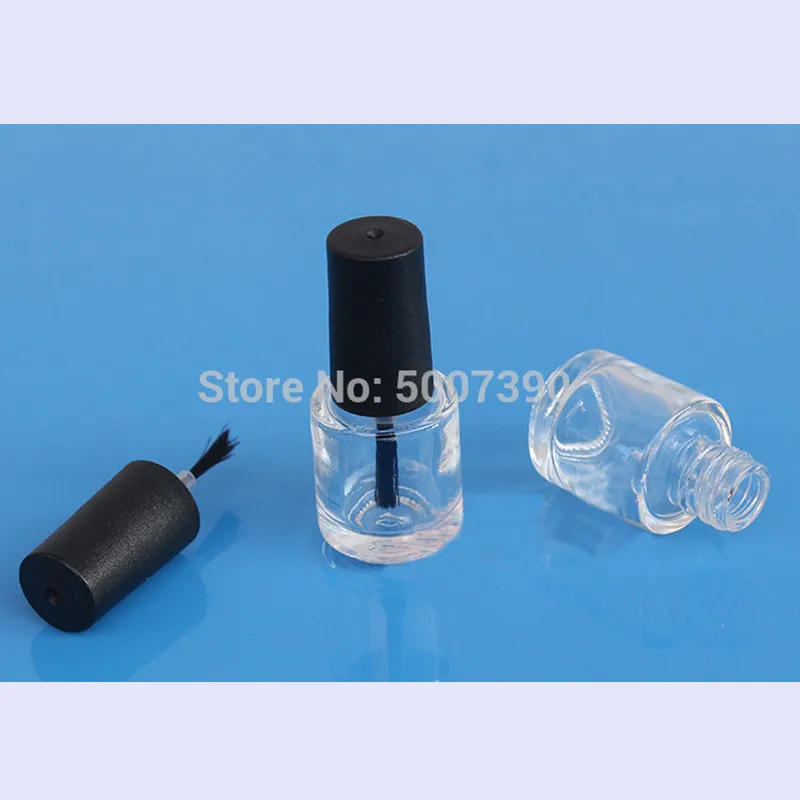 

10/30/50pcs 5ml Round Glass Nail Polish Bottle Empty With A Lid Brush Empty Cosmetic Containers Nail Glass Bottles with Brush