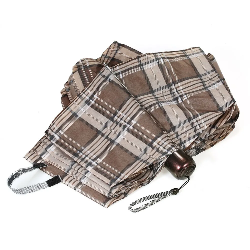 Guarda-chuva de viagem dobrável grande de 42 polegadas portátil