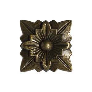 Flower -shaped metal decoration plate, door frame, etc., old bronze color, zinc alloy material decoration 8 Main Sales Feet for Retro Furniture - №8