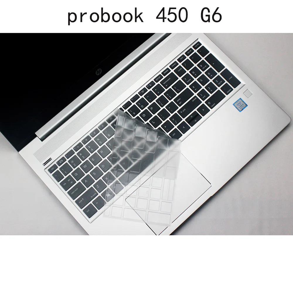 Keyboard Silicone Skin Cover Protector for HP probook 450 G6 G7 15.6 inch 2019 2020 anti-dust waterproof Transparent TPU