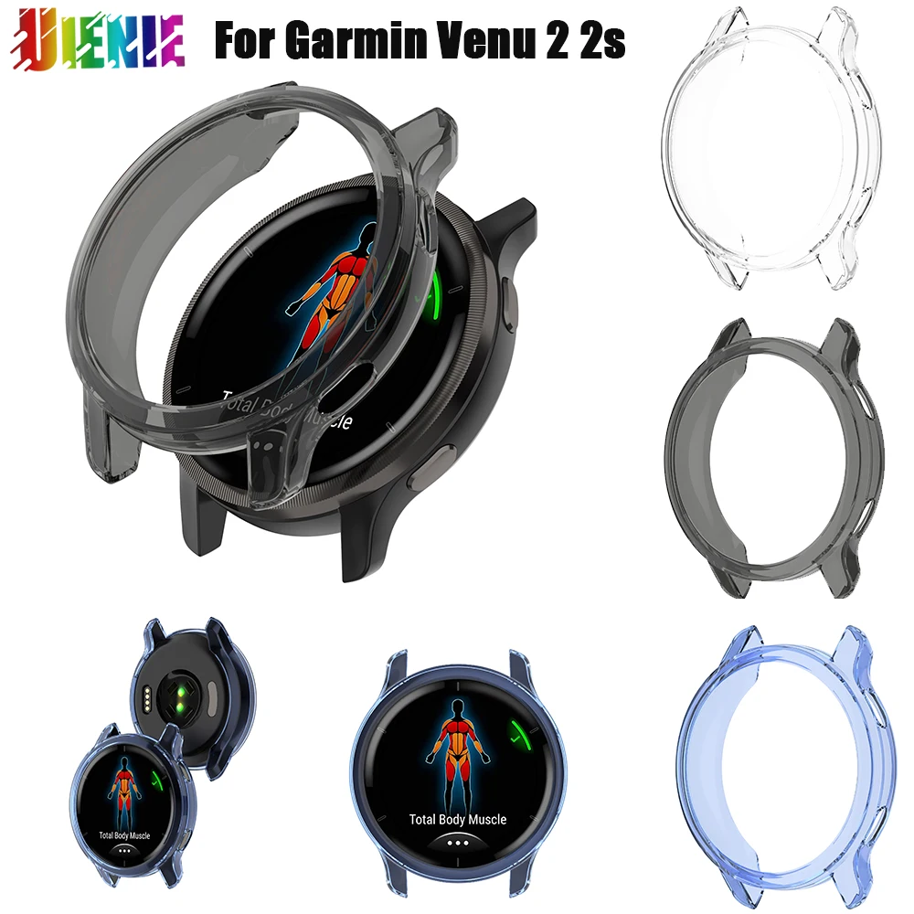 For Garmin Venu 2 2s Case TPU Screen Protector Cover For Garmin Venu 2S 2 Watch Scratch-resistant Shell Watch Accessories