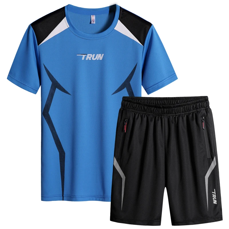 

Men's Sports Suits Two Pieces of Clothing T Shirts and Shorts Fantastic Pattern Dry Fast Fabric Football Basketball Running Etc.