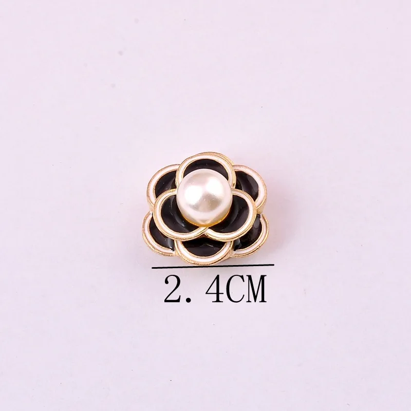 High-grade Camellia Flower Magnet Brooch Pearl Strong Metal Plating Magnetic No Hole Pin Brooches for Women Clothing Accessories