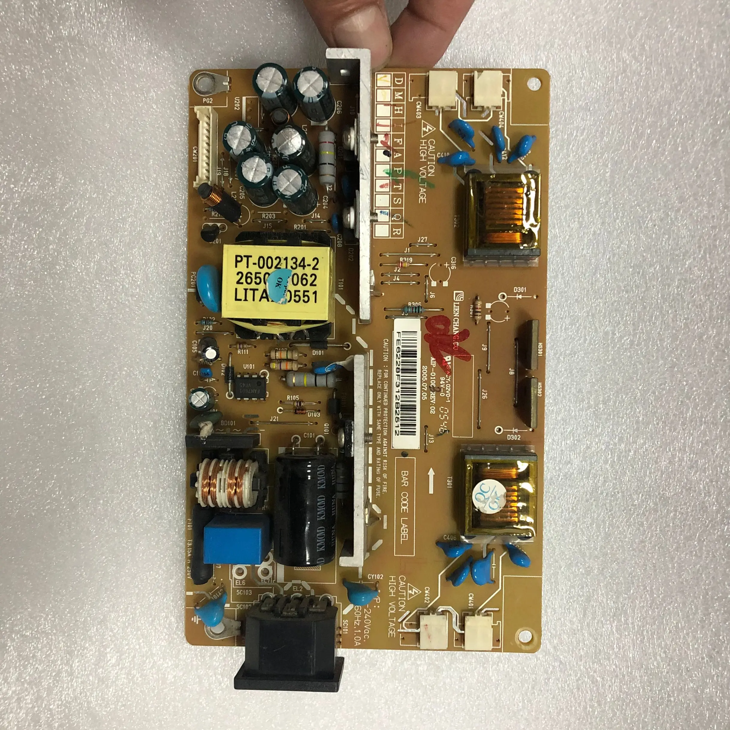 Good quality for L1750 L1950SQ L1715S L1717S AIP-0108 17inch power board