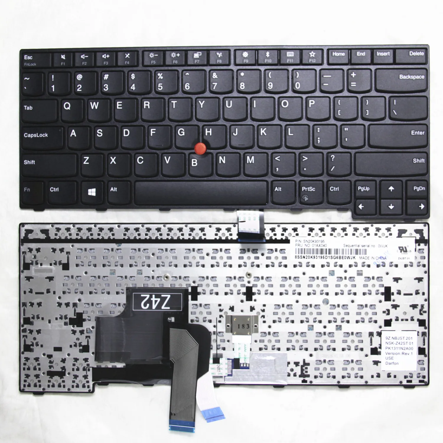 100%New US/SP/Spain Keyboard For Lenovo Thnikpad E450 E455 E460 E465 W450 E470 E475 English Laptop Keyboard