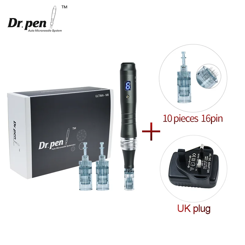 Authentic Dr pen Ultima M8 Microneedling With 12 pcs Needles Face Care Wireless Derma Pen Beuty Machine 0.25 mm needle length image 3